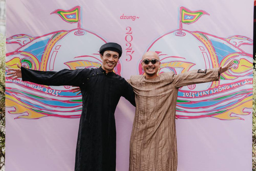 Ca sĩ Phạm Anh Khoa và Dzung tại sự kiện ra mắt album