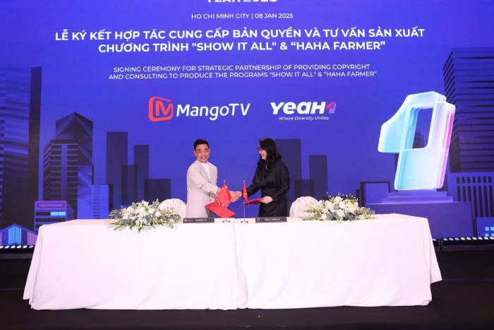YeaH1 ký kết cùng MangoTV để sản xuất những chương trình mới trong năm 2025 YeaH1 ký kết cùng MangoTV để sản xuất những chương trình mới trong năm 2025