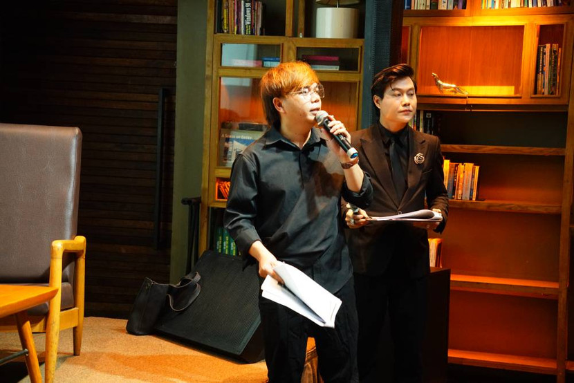 Đại diện công ty truyền thông TTV cia sẻ tại buổi họp báo Đại diện công ty truyền thông TTV cia sẻ tại buổi họp báo