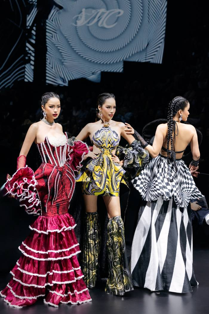 Màn hội ngộ của Á hậu Hương Ly - Hoa hậu Lê Hoàng Phương - Hoa hậu Ngọc Châu trên sàn diễn