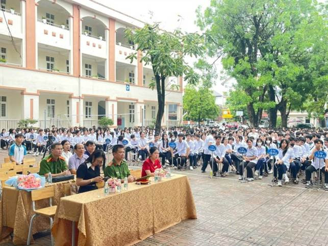 Tiết học ý nghĩa của các em học sinh Trường THPT Ngọc Tảo ảnh 1 Tiết học ý nghĩa của các em học sinh Trường THPT Ngọc Tảo ảnh 1