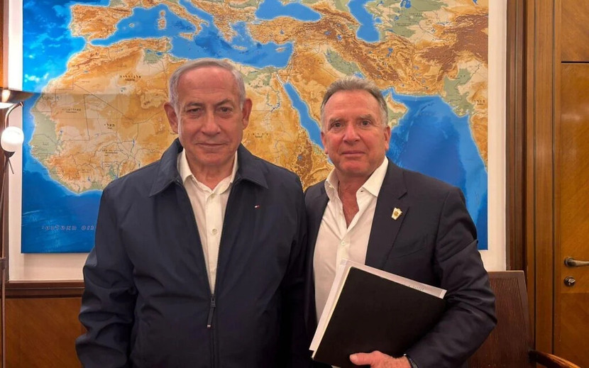 Thủ tướng Israel Benjamin Netanyahu tiếp đặc phái viên Trung Đông của Tổng thống Mỹ Donald Trump tại Jerusalem hôm 11-1-2025 Thủ tướng Israel Benjamin Netanyahu tiếp đặc phái viên Trung Đông của Tổng thống Mỹ Donald Trump tại Jerusalem hôm 11-1-2025