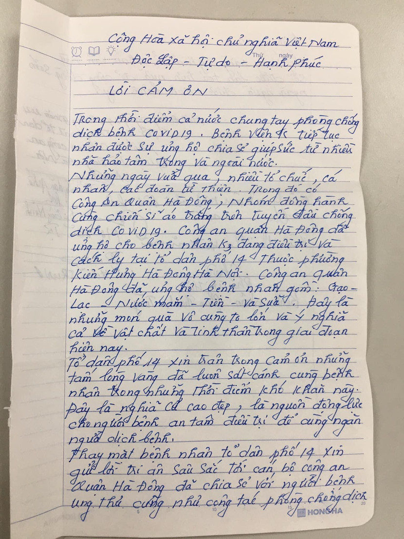 Những lá thư khen, cảm ơn của Nhân Dân gửi đến CAQ