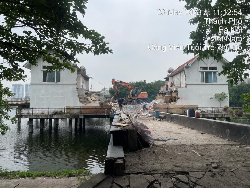 Các công trình, hạng mục vi phạm được tự giác tháo dỡ