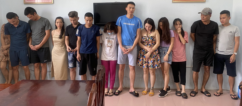 Câc đối tượng bị bắt giữ