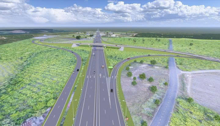 Phối cảnh dự án đường cao tốc TP.HCM - Thủ Dầu Một - Chơn Thành (Ảnh minh họa)