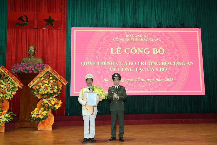 Bổ nhiệm tân Phó Giám đốc Công an tỉnh Bắc Giang ảnh 1
