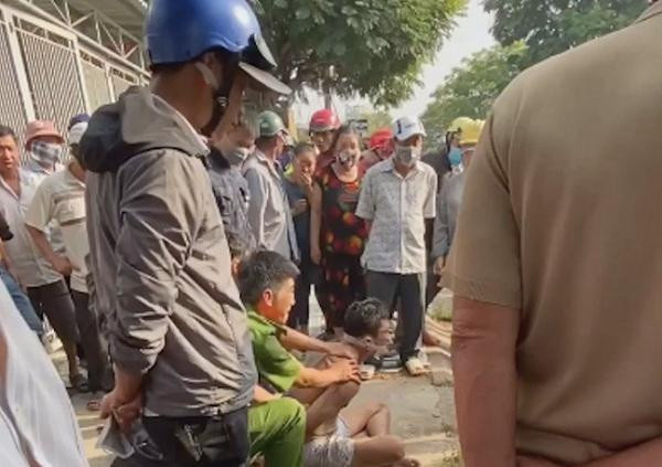 Đối tượng Ngô Vĩnh Quý bị lực lượng chức năng khống chế