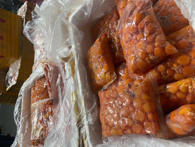 Số thực phẩm lên đến hơn 7 tấn