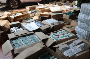 Phương tiện sản xuất và sản phẩm mỹ phẩm giả bị thu giữ