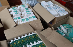 Phương tiện sản xuất và sản phẩm mỹ phẩm giả bị thu giữ