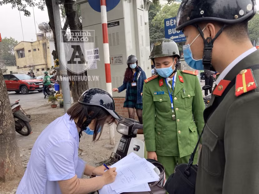 Tổ liên ngành đã lập biên bản đối với những trường hợp vi phạm