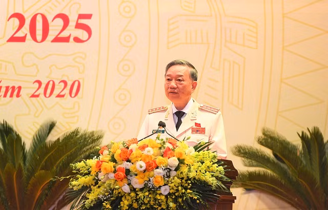 Đại tướng Tô Lâm phát biểu tại phiên trù bị Đại hội