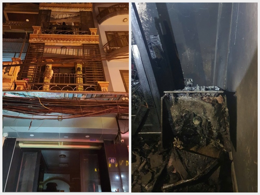 Ngôi nhà nơi xảy ra vụ cháy