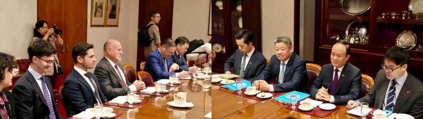 Phó Bí thư Thành ủy, Chủ tịch Hội đồng nhân dân thành phố Hà Nội Nguyễn Ngọc Tuấn gặp Phó Chủ tịch Thượng viện bang New South Wales Rod Roberts