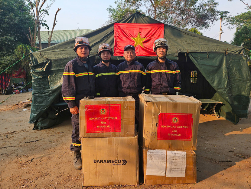 Những chiến sỹ Công an Thủ đô trên đất nước bạn Myanmar Những chiến sỹ Công an Thủ đô trên đất nước bạn Myanmar