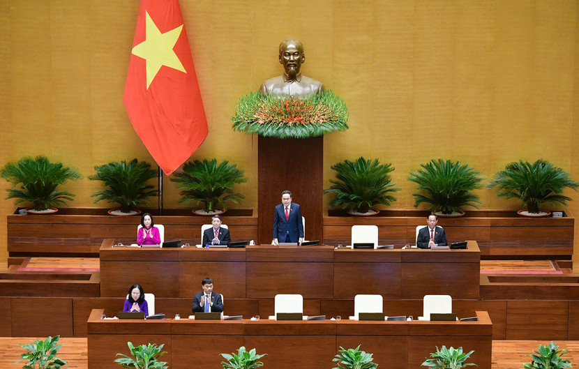 Chủ tịch Quốc hội Trần Thanh Mẫn phát biểu khai mạc kỳ họp