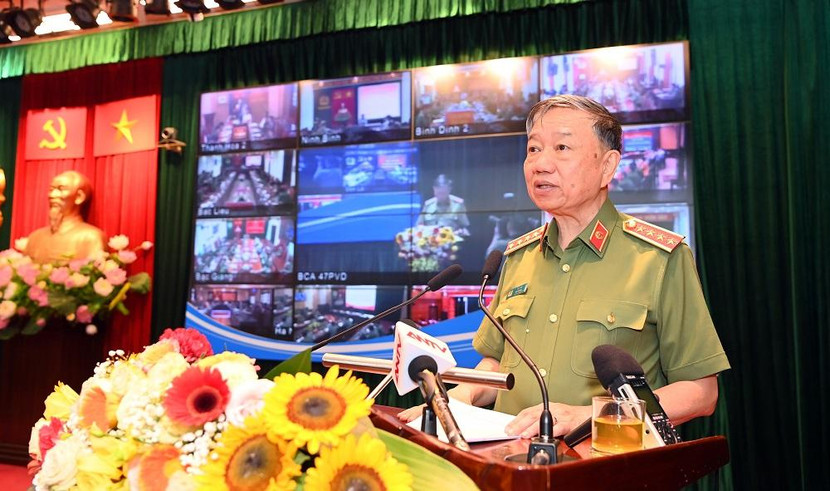 Bộ trưởng Tô Lâm phát biểu kết luận hội nghị