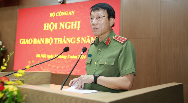 Thượng tướng - Thứ trưởng Lương Tam Quang phát biểu khai mạc hội nghị