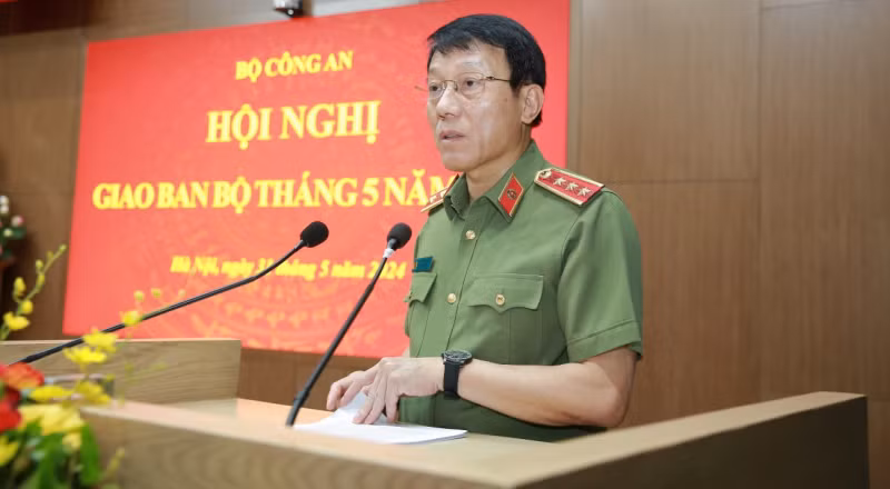 Thượng tướng - Thứ trưởng Lương Tam Quang phát biểu khai mạc hội nghị