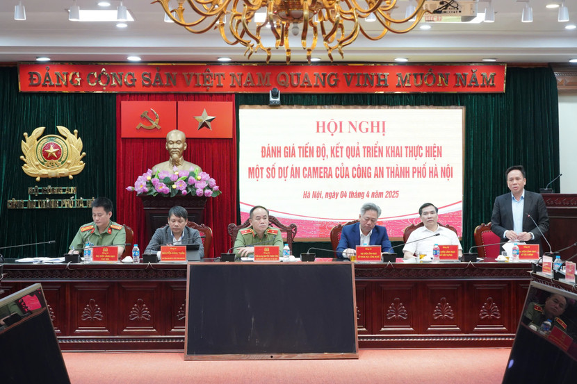 Công an TP Hà Nội đánh giá tiến độ, kết quả triển khai thực hiện một số dự án camera ảnh 3