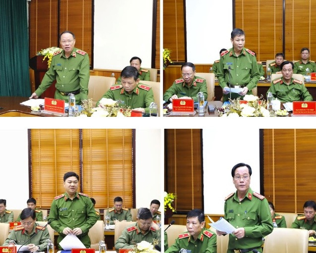 Lãnh đạo các đơn vị đã báo cáo với Đoàn công tác về kết quả các mặt công tác giam giữ, thi hành án hình sự tại cộng đồng; đồng thời kiến nghị, đề xuất các giải pháp nhằm triển khai hiệu quả thực hiện đặc xá năm 2025 và các mặt công tác khác trong thời gian tới.