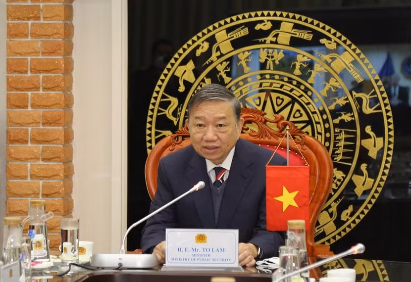 Bộ trưởng Tô Lâm phát biểu tại cuộc hội đàm