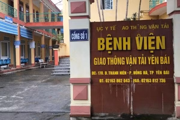 Bệnh viện Giao thông vận tải Yên Bái nơi ông Nguyễn Văn Giang làm việc