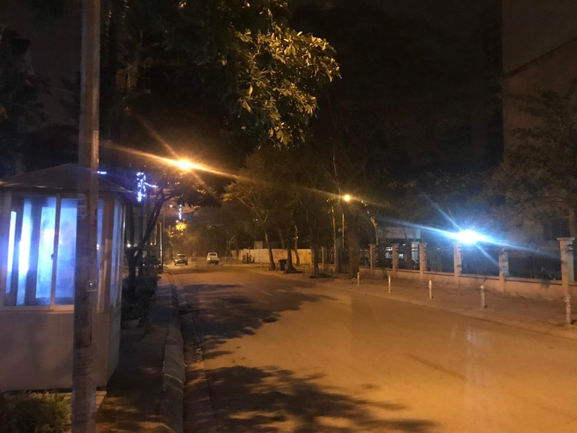Góc phố đêm ở khu Pháp Vân - Tứ Hiệp