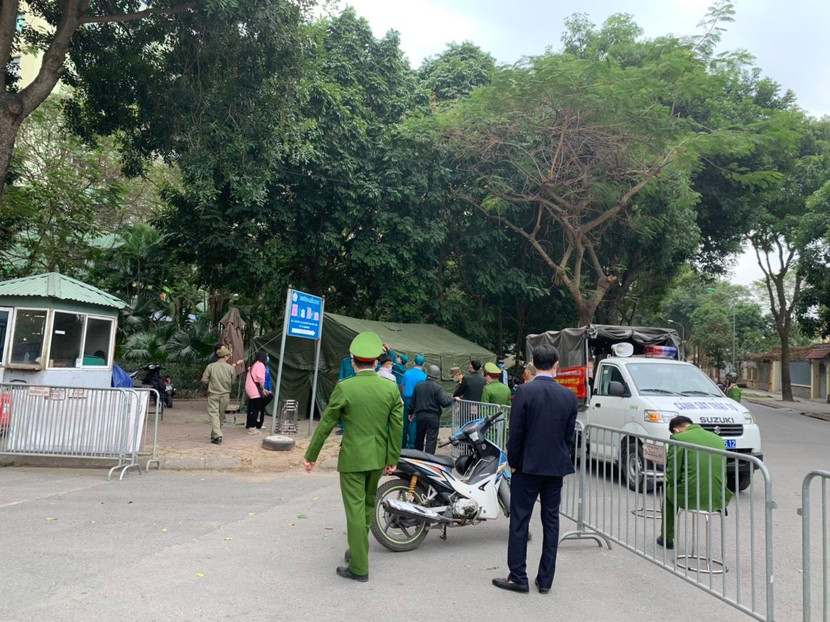 Hàng rào cách ly được thiết lập