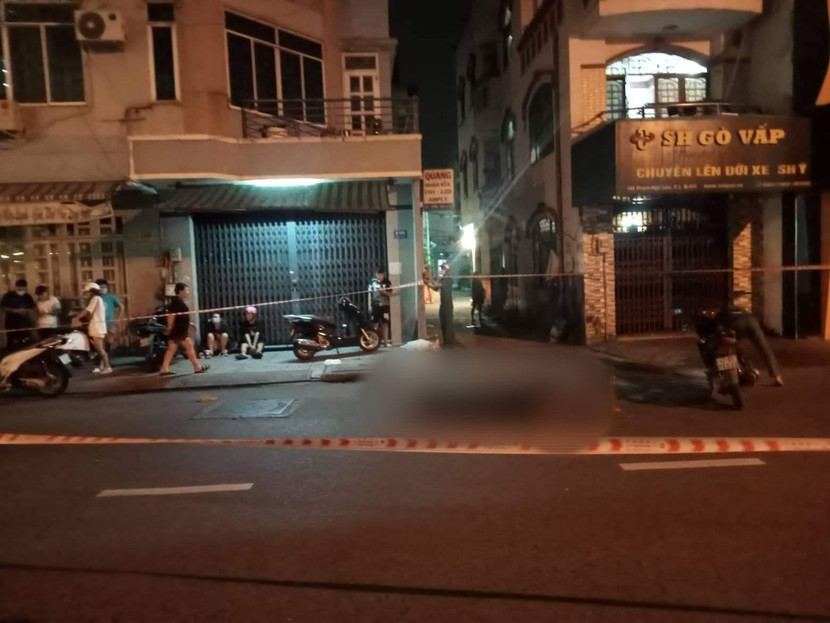 Hiện trường vụ án mạng trên đường Phạm Ngũ Lão,, quận Gò Vấp, TP.HCM Hiện trường vụ án mạng trên đường Phạm Ngũ Lão,, quận Gò Vấp, TP.HCM