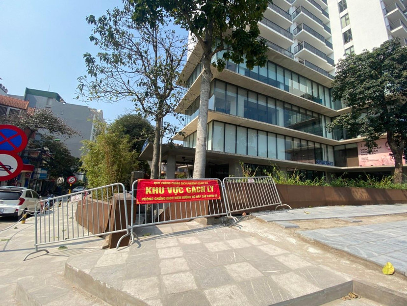 Hàng rào cách ly đã được thiết lập