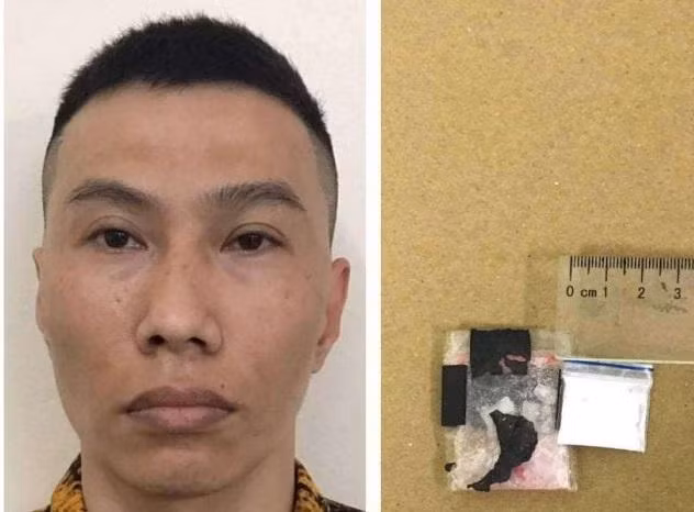 Đối tượng Dũng và tang vật bị thu giữ