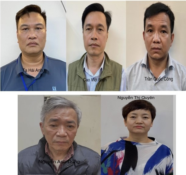 Các bị can trong vụ án Các bị can trong vụ án