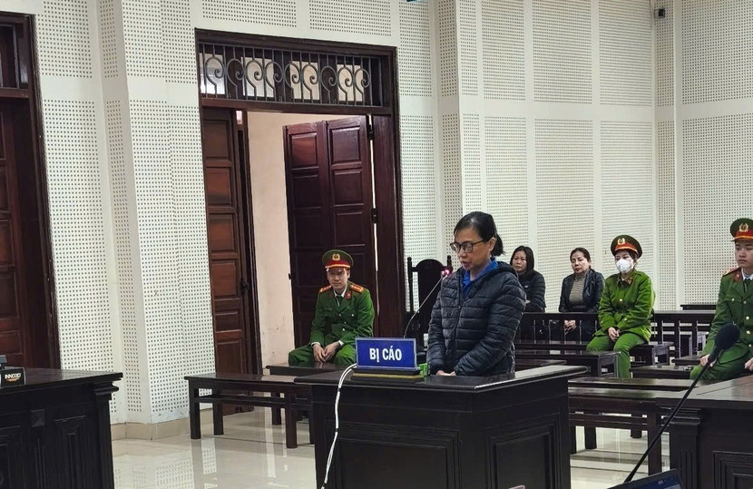 Bị cáo Lê Thị Hợi tại phiên tòa