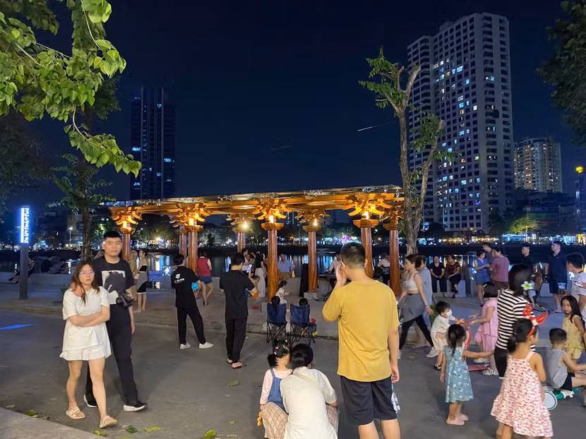 Người dân tìm đến khu vực này để thư giãn, chiêm nghiệm