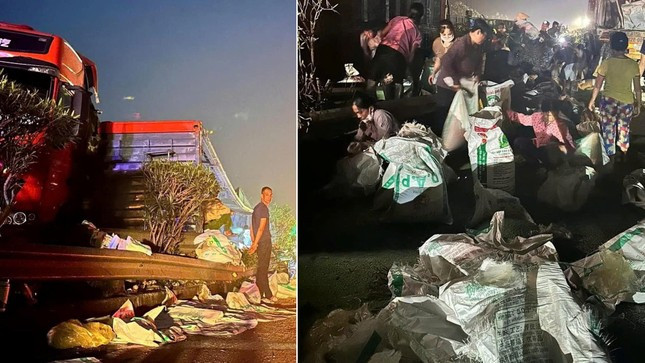 Hiện trường vụ tai nạn trên cao tốc Nội Bài - Lào Cai