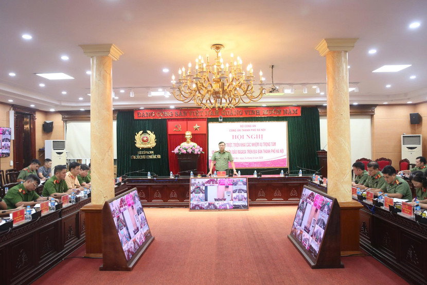 Đại tá Nguyễn Tiến Đạt – Phó Giám đốc Công an thành phố chủ trì hội nghị tại điểm cầu Công an thành phố Đại tá Nguyễn Tiến Đạt – Phó Giám đốc Công an thành phố chủ trì hội nghị tại điểm cầu Công an thành phố