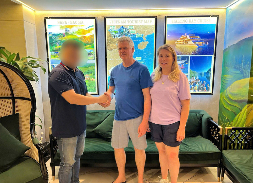 Du khách nước ngoài viết thư cảm ơn Công an Hà Nội ảnh 1 Du khách nước ngoài viết thư cảm ơn Công an Hà Nội ảnh 1