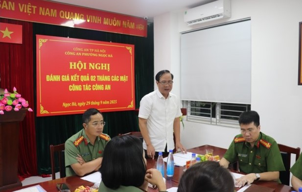 Và phường Ngọc Hà phát biểu tại buổi làm việc