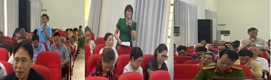 Người dân đóng góp ý kiến với tinh thần xây dựng, thẳng thắn