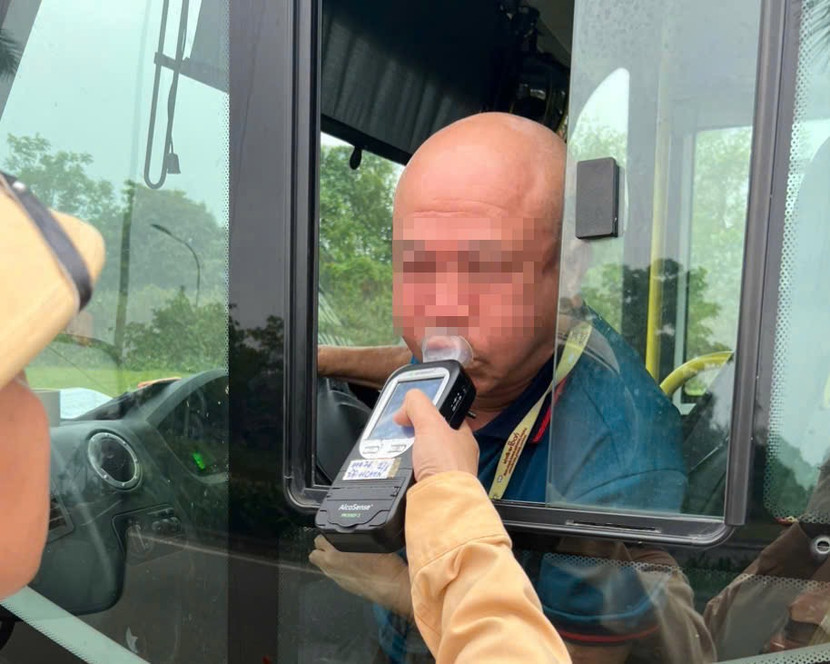 Tài xế bị xác định có nồng độ cồn