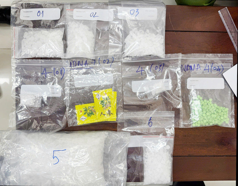 Số ma túy bị bắt giữ