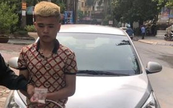 Đối tượng Bá Anh bị bắt giữ