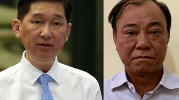 Hai bị can Trần Vĩnh Tuyến và Lê Tấn Hùng Hai bị can Trần Vĩnh Tuyến và Lê Tấn Hùng