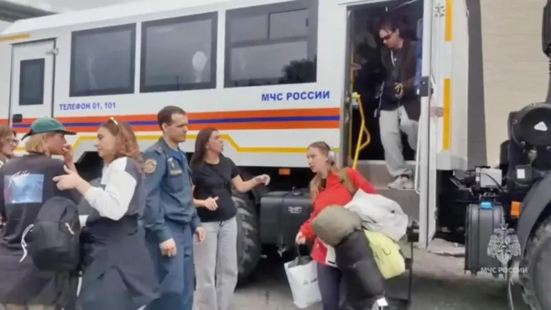 Người dân ở vùng Kamchatka, Nga được di dời đến khu vực an toàn