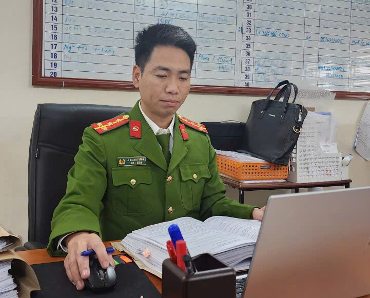 3 năm liền, Đại úy Lê Quang Thành đạt danh hiệu Chiến sỹ thi đua cơ sở