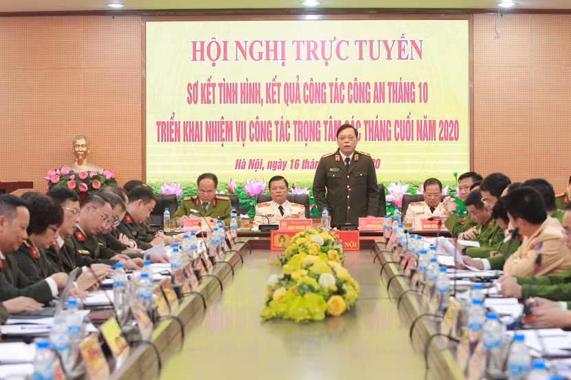 Thiếu tướng Nguyễn Hải Trung phát biểu chỉ đạo tại hội nghị Thiếu tướng Nguyễn Hải Trung phát biểu chỉ đạo tại hội nghị