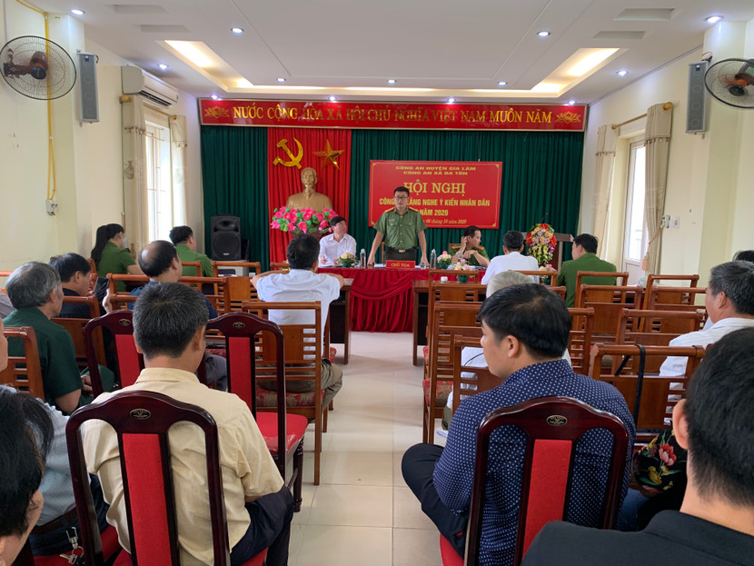 Hội nghị lắng nghe ý kiến nhân dân được tổ chức tại 22 xã, thị trấn trên địa bàn huyện Gia Lâm