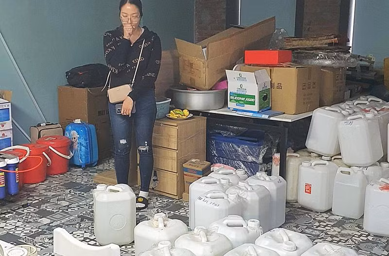 510 lít rượu thủ công không rõ nguồn gốc đã bị tạm giữ